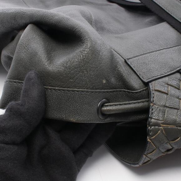 BOTTEGA VENETA Blue Leather Intrecciato Backpack